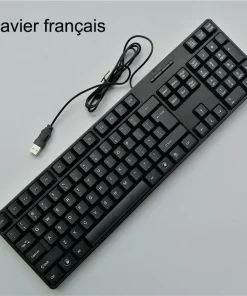 Arabic Letter keycaps Keyboard Gaming Keyboard USB Wired 104 Keys For Computer