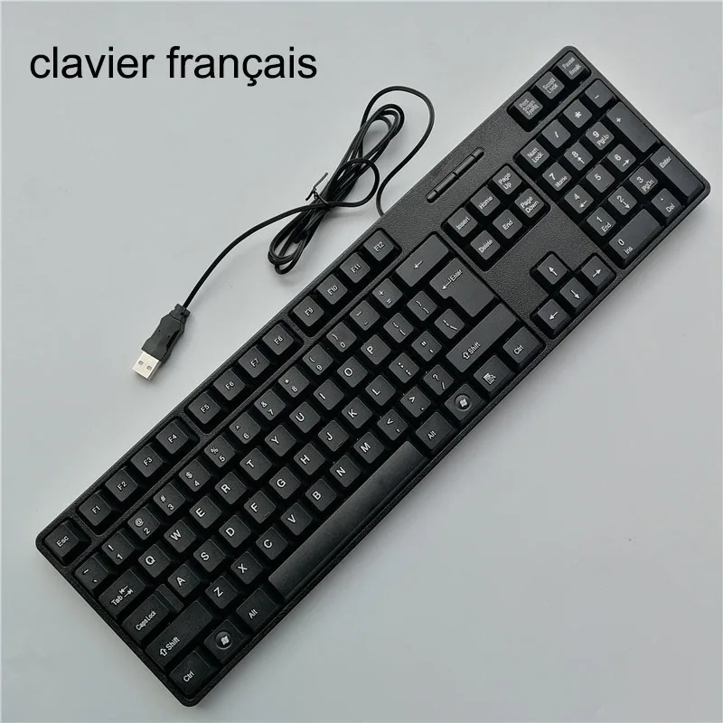 Arabic Letter keycaps Keyboard Gaming Keyboard USB Wired 104 Keys For Computer
