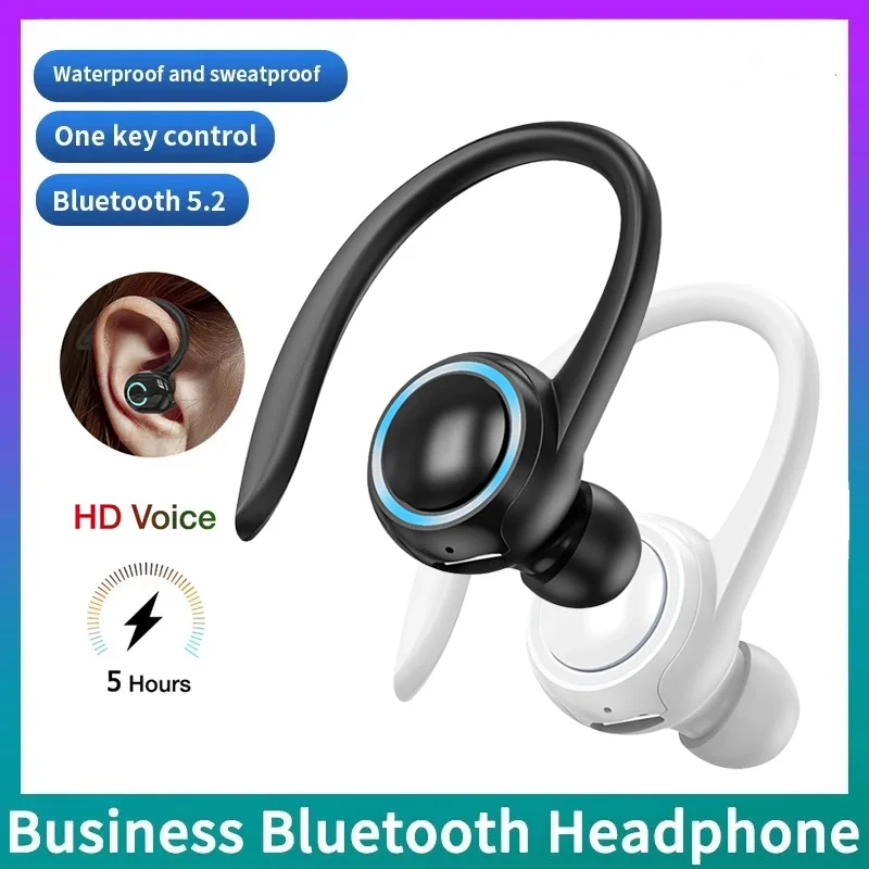 Wireless Bluetooth 5.2 Ear Hook Type Low Delay Noise Reduction Ear Headsets