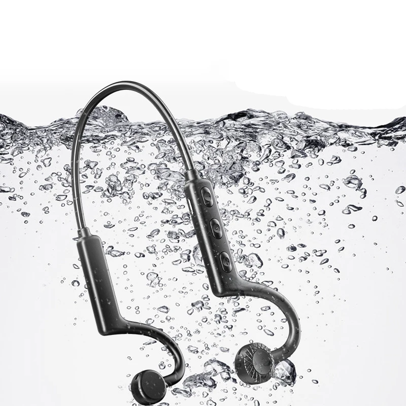 Bone Conduction Bluetooth-compatible Neckband Wireless Ear-Mounted Non-in-Ear waterproof Earbud