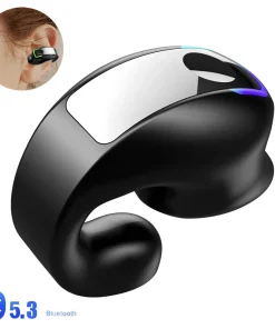Bone Conduction Earbuds Waterproof Mini Single Ear Clip Earphone