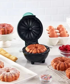 Portable Mini Cake Machine Heating Block Breakfast Machine Suitable for Kitchen and Home