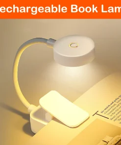 Folding Mini Clip USB Rechargeable LED 3 Modes Eye Protection Reading Night Light